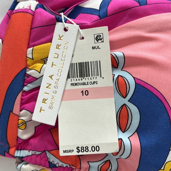 Trina Turk Sevilla High Neck Halter Bikini Top - Picture 13 of 13